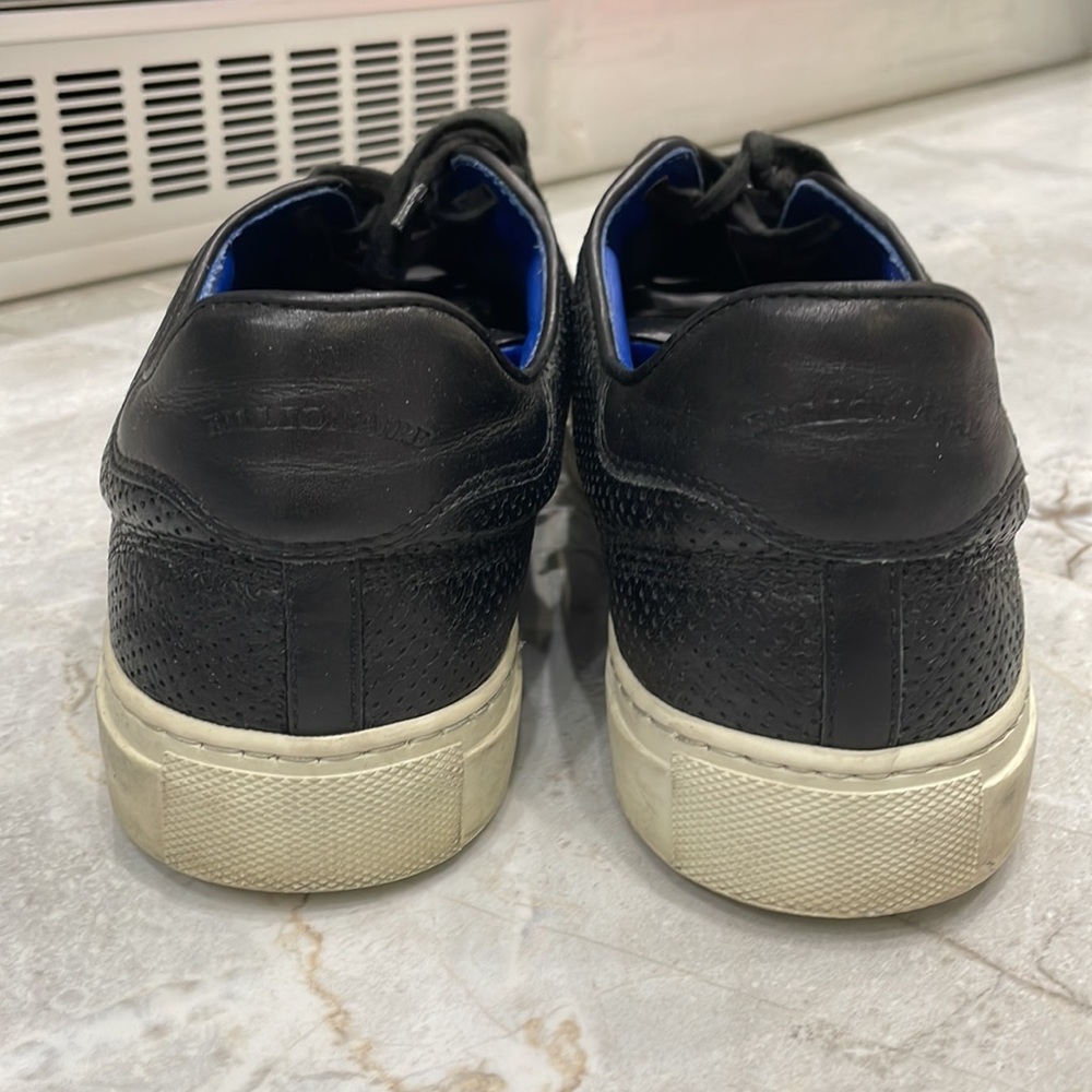 Billionaire Couture Men's Black Calf Leather Laced-up Sneakers - EU 43 - Picture 5 of 11